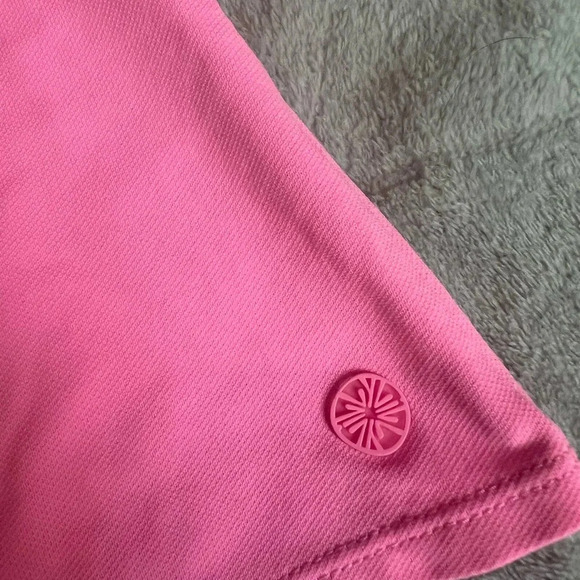 Lilly Pulitzer Luxletic Martina Ruffled Sleeveless Polo Shirt size medium - Picture 5 of 5